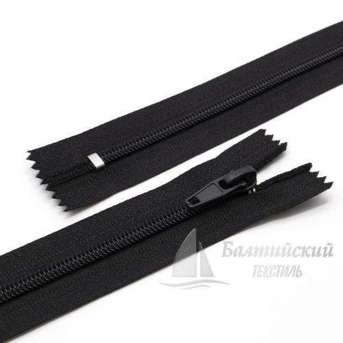 Молния витая неразъемная Т5 50см черная БТ