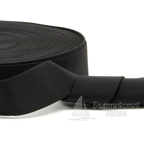 Резинка ткацкая 40мм черная РБ