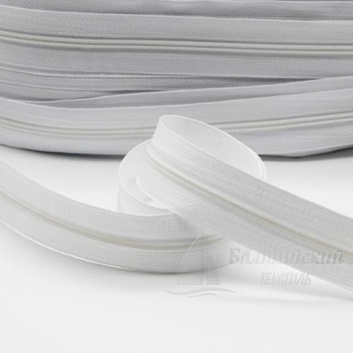 Молния рулонная витая Т5 белая БТ