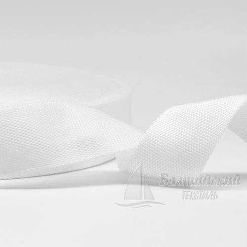 Тесьма стропольная 40мм 22,0г белая