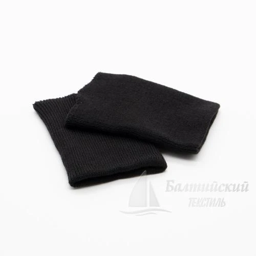 Манжеты трикотажные 10см акрил черный