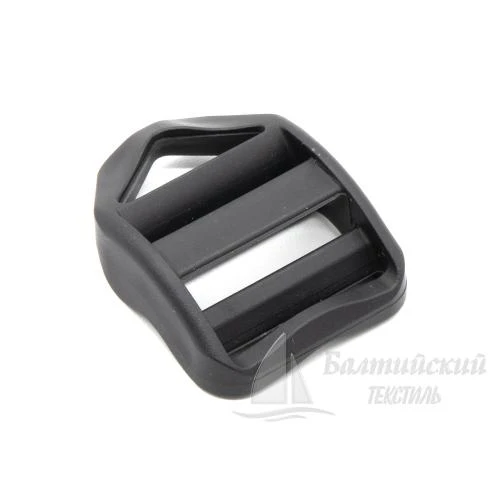 Пряжка 3 щели 25мм черная (рамка-регулятор) ПП