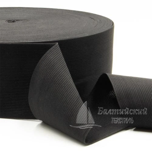 Резинка вязаная 80мм черная