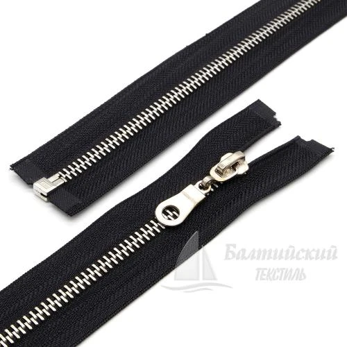 Молния металл разъемная Т5 55см никель черная
