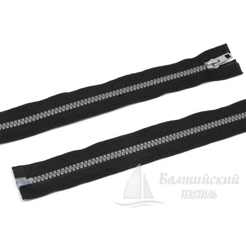 Молния трактор разъемная Т5 75см черный звено серый  БТ