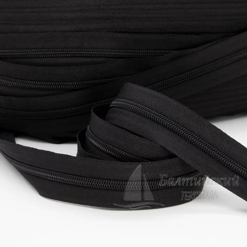 Молния рулонная витая Т8 черная БТ. Цена от 10,65 р. в Москве