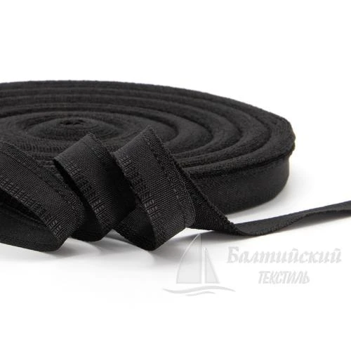 Лента брючная 15мм черная