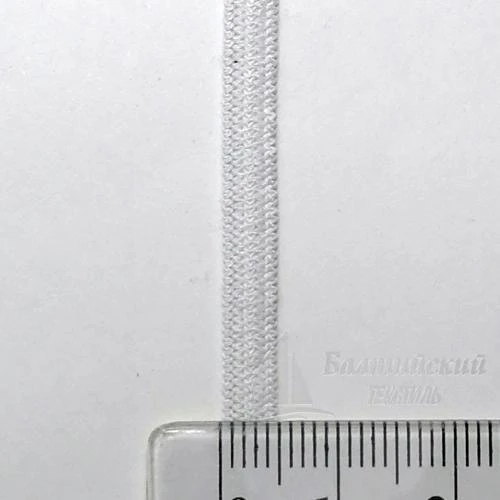 Резинка вязаная 4мм белая