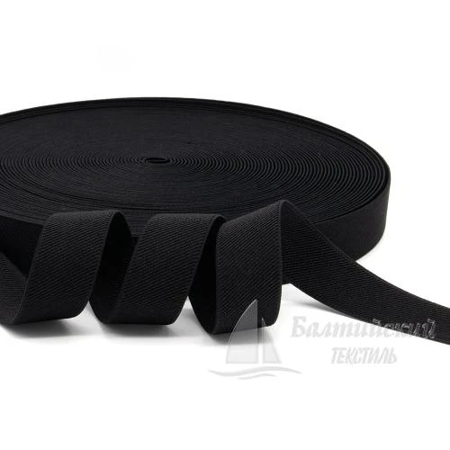 Резинка помочная 40мм черный БТ