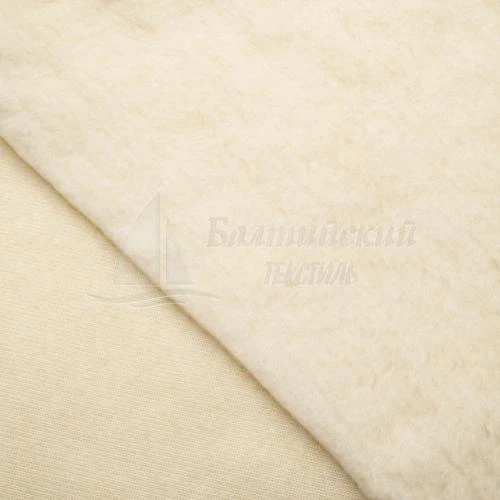 Мех искусственный подкладочный обувной (150см) цв. топленое молоко  П-50д16