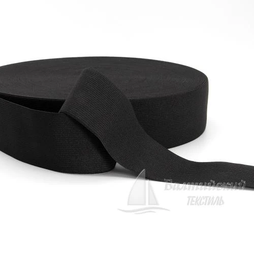 Резинка вязаная 50мм черная