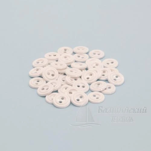 Пуговицы 11мм 2-х пр. прозрачные/цветные (полистирол)