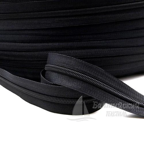 Молния рулонная витая Т5 черная БТ