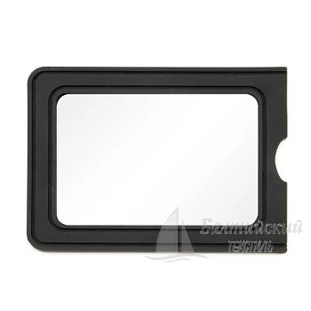 Бейдж 80*110мм каучук пришивной черный